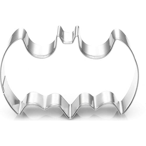 Stainless Steel 3D Batman Cookie Cutter, Batman Biscuit Embossing Mould Cake Mold Kitchen Accessory 1pcs Baking Pastry tool