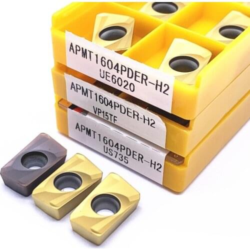 10PCS APMT1604M2(H2)-VP15TF lathe milling cutter lathe milling cutter metal turning blade CNC tool