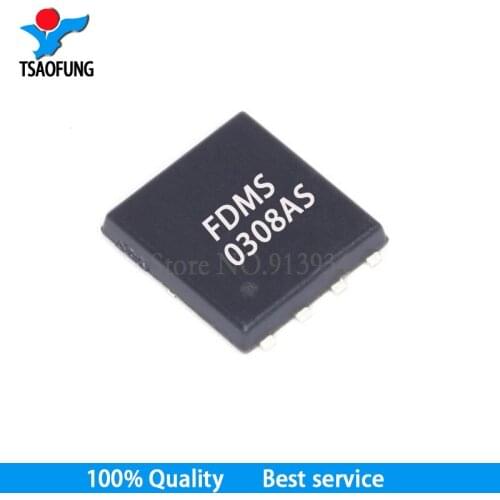 10PCS FDMS0308AS FDMS0308 0308AS QFN 30V 24A MOSFET New original