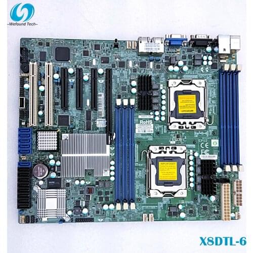 100% Working server Motherboard for X8DTL-6 LGA1366 LSI SAS 2008 5690 Fully Tested