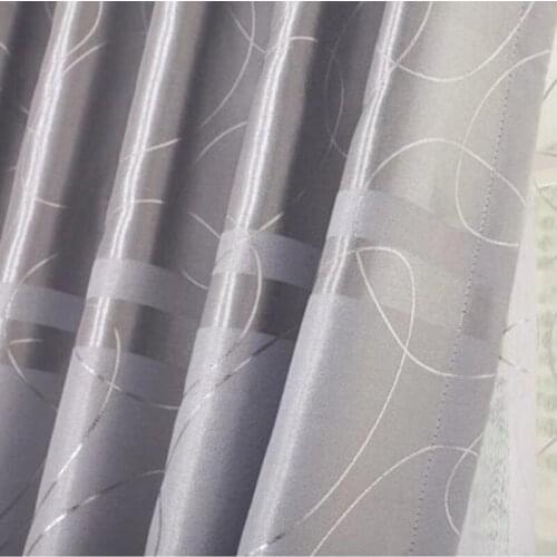 2021 New Luxury Silvered Thickening Customized Finished Blackout Thermal Insulated Living Room Window Curtains and Tulle