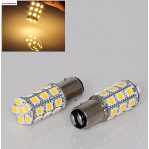 4Pcs 1157 1157A 2057 Base 27 SMD 5050 LED Replacement for Car Incandescence Bulb Interior RV Camper Brake Turn Light Lamp DC 12V