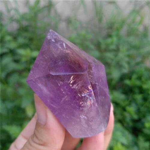 Ametrine Crystal Point, Amethyst Crystal Point With Rainbow, Amethyst Tower, Purple Amethyst Obelisk, Crown Chakra