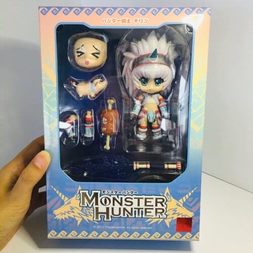 Anime toy hand to do model monster hunter cute girl man unicorn installed thunder wolf boxed