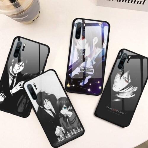 Anime Black Butler Phone Case Tempered glass for Huawei Honor 7A 8X 9 10 V10 Mate 10 20 pro lite