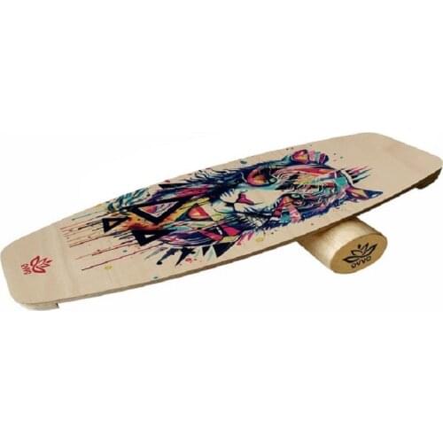 Tiger Balance Board, Surfing, Skating, Fitness, Yoga, Skateboarding, Snowboarding Training and Coordination Exercise, balance Trainer