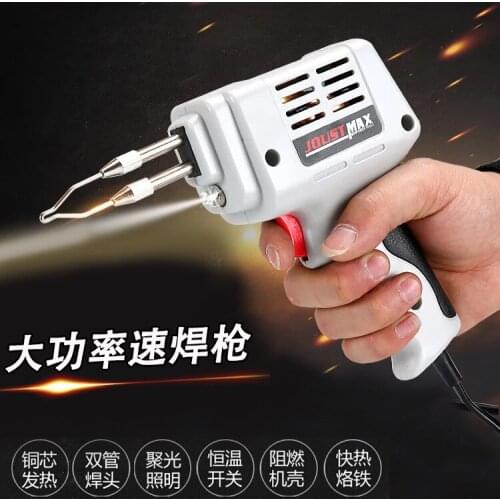 Electrical Soldering Iron Gun Hot Air Heat Gun Hand Welding Tool With Solder Wire Welding Repair Tools Kit EU 220V 100W