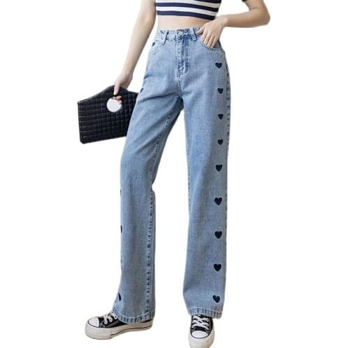 GLODTAOS Women's Jeans With Embroidery