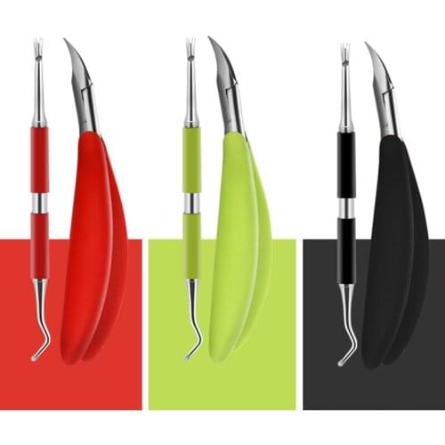 3 color manicure Tools Professional Stainless Steel Thick Toenails ingrown Cuticle Nipper Trimmer Plier Scissors Nail Clippers
