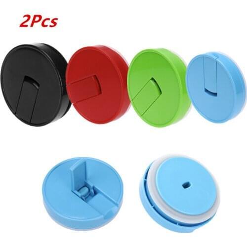 2Pcs Round BPA-Free Plastic Mason Jar Airtight Lids Covers for High Borosilicate Glass Bottles Food Storage Containers Jars