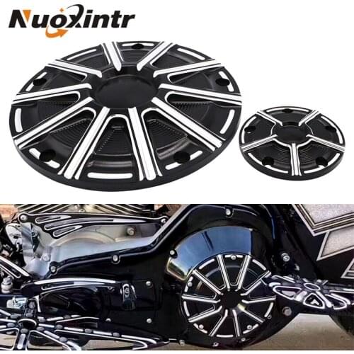 Nuoxintr Motorcycle CNC Derby Cover Timer Timing Cover Aluminum For Harley Twin Cam 1999-2013 2014 2015 2016 (Except 16 FLT)