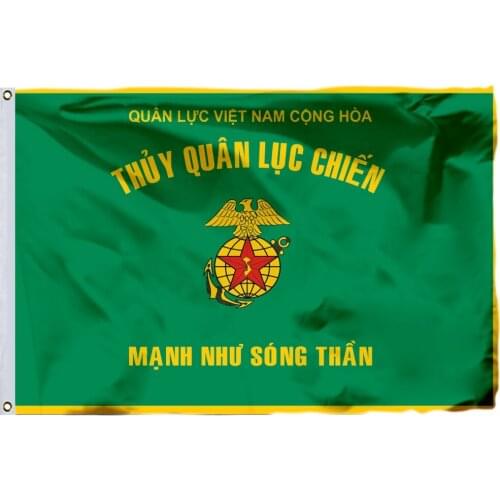 South Vietnam Marine Division Flag 90x150cm 3x5ft 120g 100D Polyester Double Stitched High Quality Free Shipping