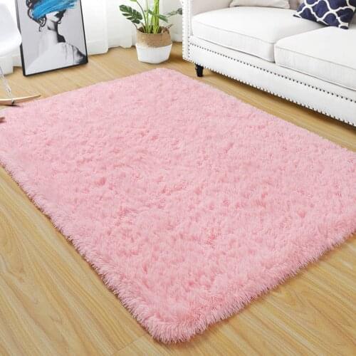 Soft Shag Area Rug Modern Indoor Fluffy Carpet Ultra Comfy Abstract Shaggy Fur Living Room Carpet Bedroom Nursery Rug for Girls