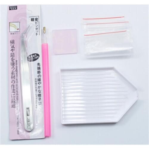5D Diamond Painting Cross Stitch Tools Set Diamond Mosaic Embroidery tools Tweezers Pen Glue Plastic Tray And Gags For Handwork