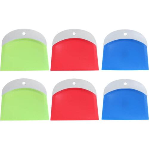 Plastic Scraper 2PCS Food Grade Plastic Dough Cutter Dishwasher Safe Kitchen Accessories for Home Scraping Shovel Chopping Cream