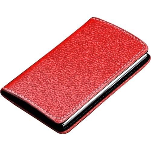 Keep Clean Portable Fashion PU Leather Protective Gift Case Professional Solid Wallet Durable Name Card Holder Business Luxury