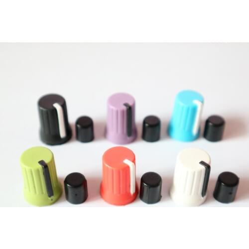 6pcs Rotary Knob NI For Traktor Kontrol Z1 Z2 S2 S4 S5 S8 DJ Controller Mixer