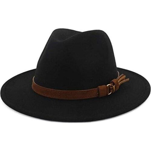 Caps Fedora Adjustable Breathable Felt Men Vintage Style Hat for Hiking