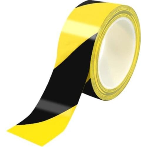 Corridor Door Fire Warning Safety Line Self-adhesive Tape Road Isolation Alert Floor Sticker