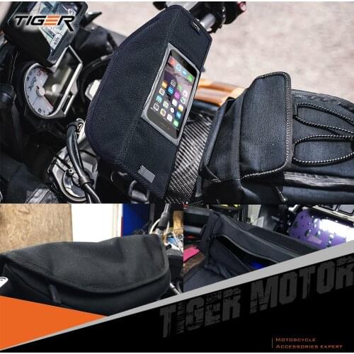 Motorcycle Handlebar Bag Magnetic Tank Bike Saddle Bag Big Screen for Phone / GPS for BMW R NINE T R1200GS ADV R1200R LC R1250