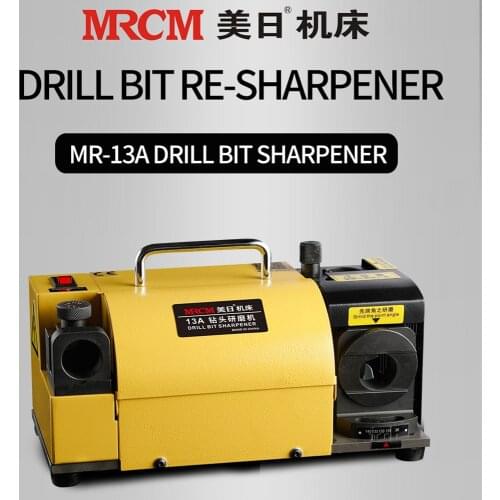180W MRCM Drill Bit Sharpener 110V/220V Portable Angle Grinder Disc Universal Normal Grinding Machine MR-13A Bit Sharpening Tool