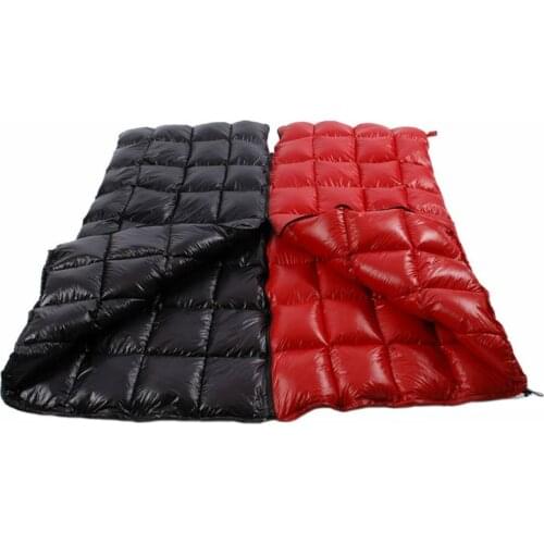 Upgraded High-grade White Goose Down Camping Sleeping Bag with Water Repellent Treatment Warm Insulated Fit for Cold Weather