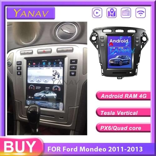 Vertical Screen Tesla Style Android Car Radio For Ford-Mondeo 2011-2013 car Audio GPS Navigation Car Multimedia dvd player