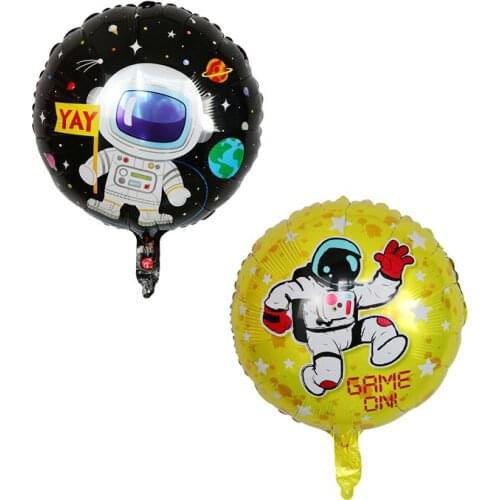 10pcs Outer Space Party Astronaut balloons Rocket Foil Balloons Galaxy Theme Party Boy Kids Birthday Party Decor Favors globos