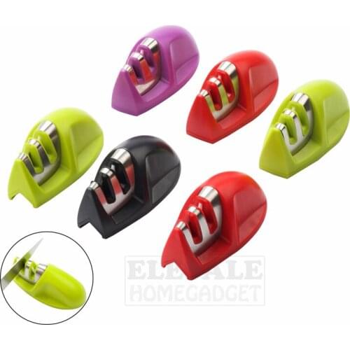 High Quality 2-Level Knife Sharpener With Angled And Flat Base Kitchen Accessories Chef Knife Tool