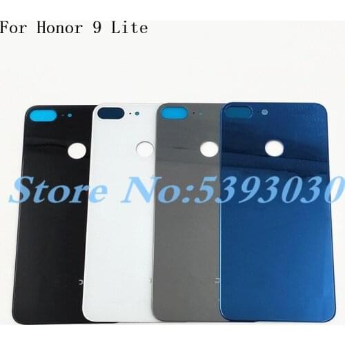 For Huawei Honor 9 Lite Back Battery Cover Rear Door Housing Case Glass Panel Phone Replacement Battery Cover With Logo