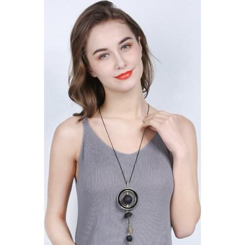 POXAM Red Black Colour Unique Necklaces For Women Bohemian Chokers Star Necklace Collar Fashion 2020 Bijoux Jewelry Party Gift