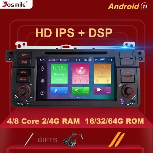 1 Din Android 11 Car DVD Multimedia Player For BMW E46 M3 Rover 75 Coupe 318/320/325/330/335 Radio GPS Navigation Stereo 8 Core