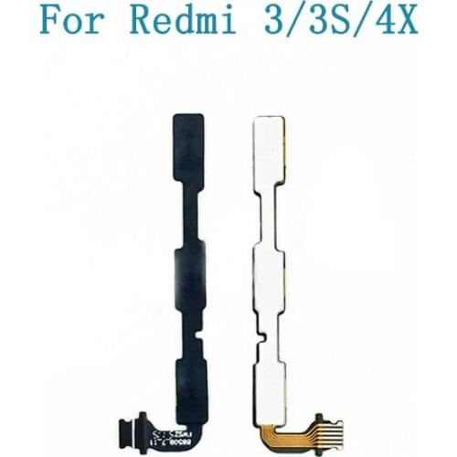 10pcs/lot Switch Volume Cable For Xiaomi Redmi 3/3S/4X Power Switch On Off Button Key Flex Cable