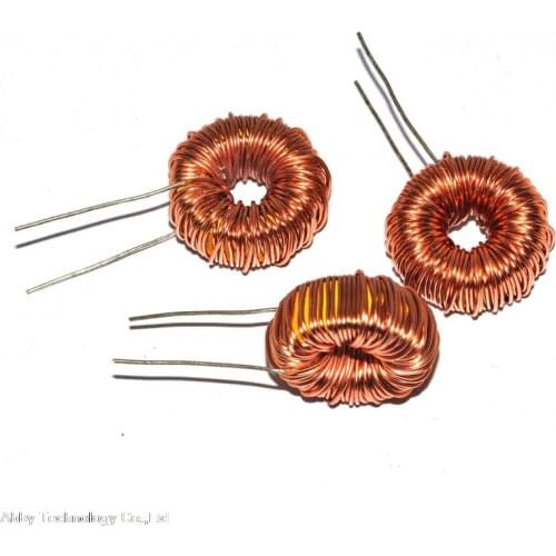 10pcs/lot Naked 100UH 6A Toroidal inductor winding inductance magnetic ring inductance