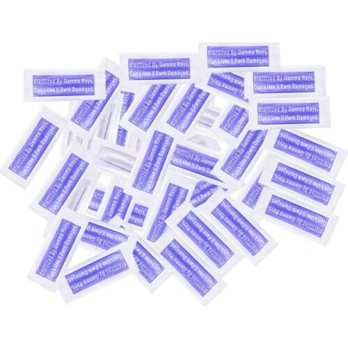 Lots 100pcs 1R 3R 5R Microblading Round Needles Eyebrow Tattoo Manual Pen