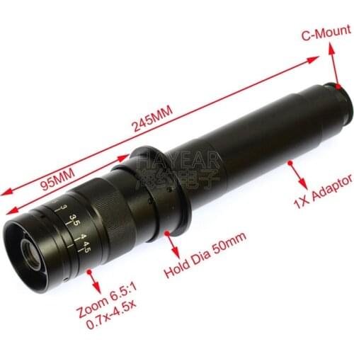 1X optical Objective lens 25mm Industrial XDS-10A Optical lens 300 times digital microscope lens industrial CCD camera lens