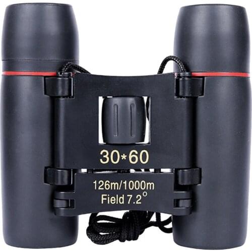 1000m Telescope 30x60 Folding Binoculars with Low Light Night Vision for outdoor bird watching travelling hunting camping A30729