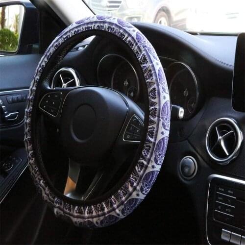 Elephant Auto Steering Wheel Covers Car Accessories For Peugeot 206 207 307 308 2008 Tesla model 3 Megane 2 Volkswagen Mercedes