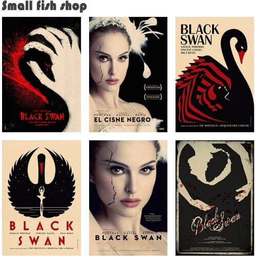 Black Swan Home Furnishing decoration Kraft Movie Poster Drawing core Wall stickers