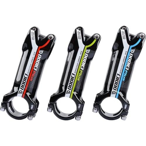 DODICI MTB Road Bike Carbon Fiber Stem 31.8*28.6mm Aluminum alloy 7050 Carbon Fiber T700 riser 3k Glossy 70/80/90/100/110/120MM