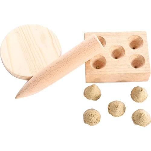 Moxa Cone Rolls + Moxa Cake Maker Mold Tool, Moxa Tower DIY, Small 5 Eyes