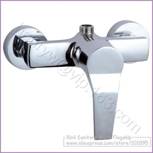 L15659 - Luxury Wall Mounted Chrome Color Brass Shower Tap