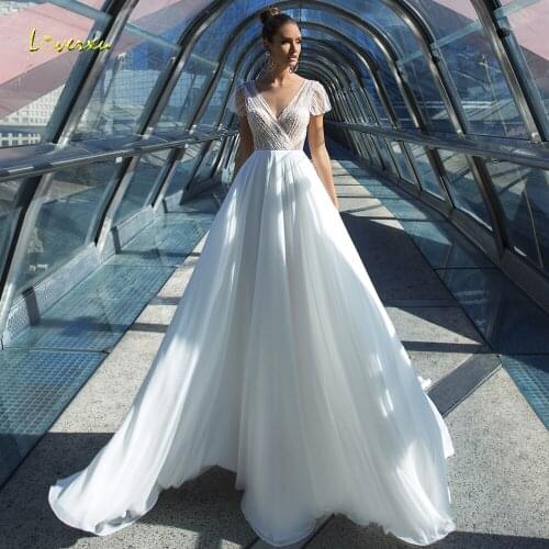 Loverxu Beach Wedding Dresses
