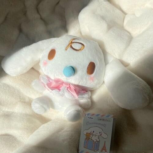 Cute pink Cinnamorol Plush Toys Stuffed Animal Soft Doll Kids Birthday Gift Cartoon Anime