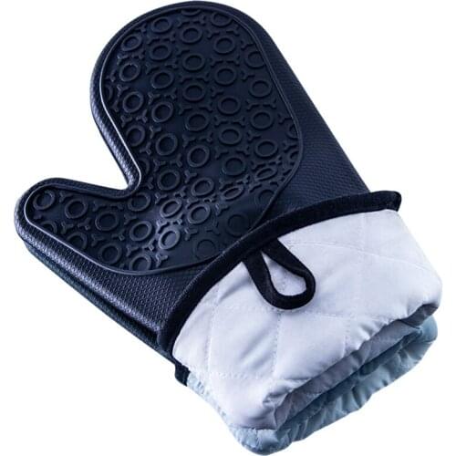 Non-Slip Heat Resistant Heavy Duty Silicone Barbecue Oven Cooking Baking Kitchen Gloves