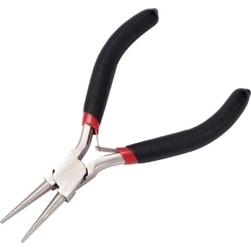 1Pcs 5" Rustless Round Nose Pliers Jewelry Pliers Tools Equipment Jewelry Making Handmade Accessories Ferronickel Platinum 125mm