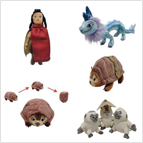 Disney Sisu Dragon Tuk Tuk Dyan Pan Uka Dragon Animal Stuffed Plush Doll Toys Movie Raya and The Last Dragon Plush Toy Xmas Gift