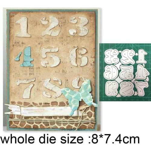 Craft dies metal cutting dies cut die mold Numbers 1-9 Decoration Scrapbook paper craft knife mould blade punch stencils dies