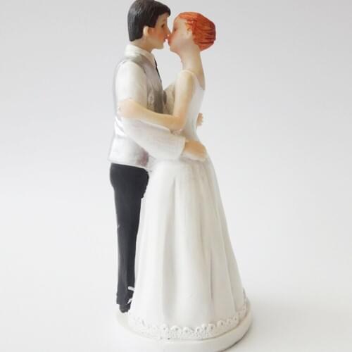 Wedding cake doll toy Resin Crafts Decoration Cake Decoration wedding Valentines Day gift Romantic kiss