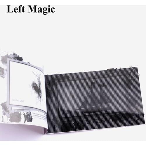 Magic moving images book cartoon book magic animal book magic tricks 1pcs /lot for kids gift toy magic show E3166
